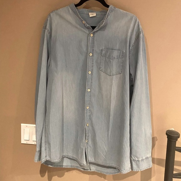 Denim Button Up Long Sleeve Shirt - Picture 1 of 1